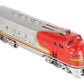 Lionel 2343T Vintage O Santa Fe F3 A Non-Powered Dummy Diesel Locomotive VG