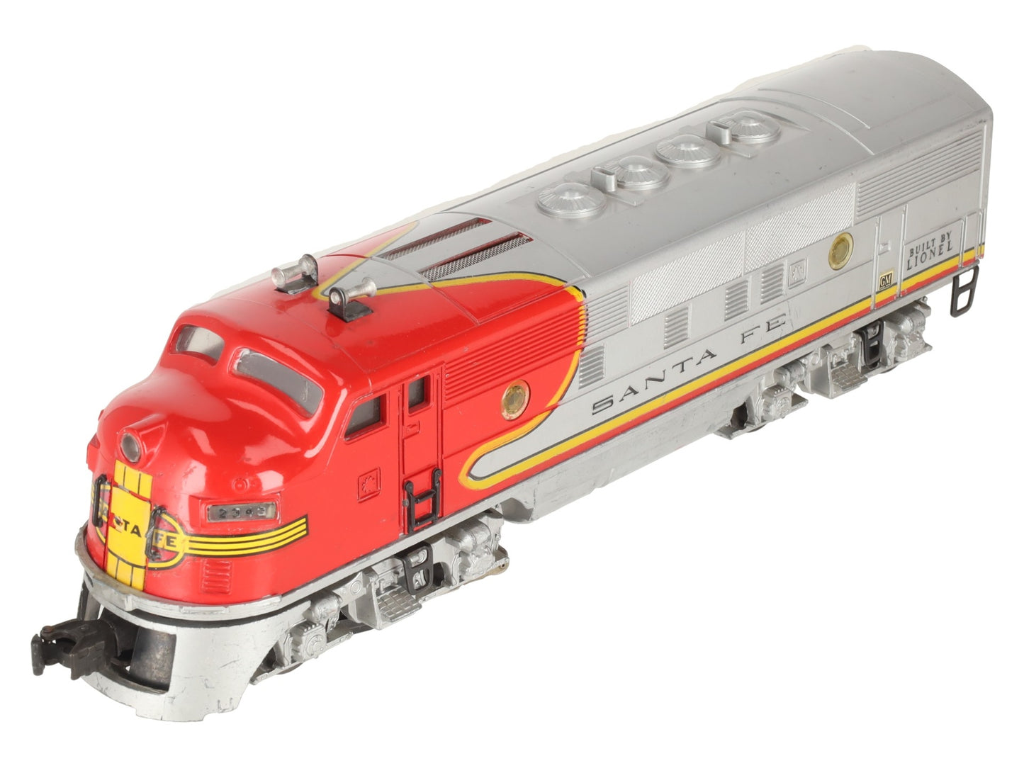Lionel 2343T Vintage O Santa Fe F3 A Non-Powered Dummy Diesel Locomotive VG