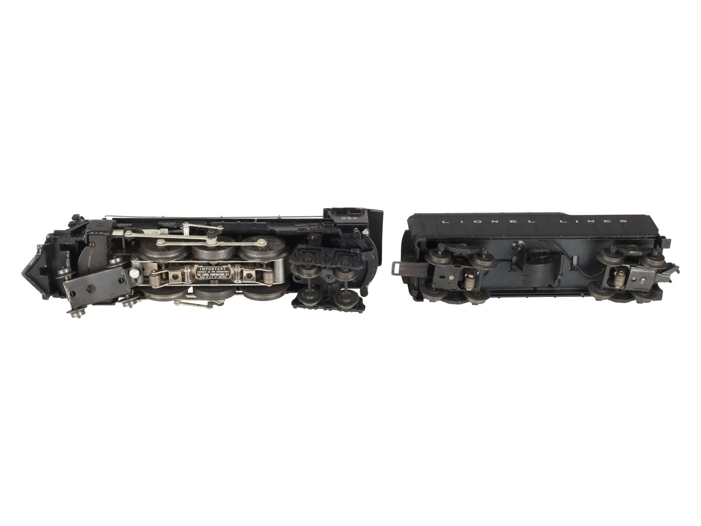 Lionel 685 Vintage O 4-6-4 Hudson Diecast Steam Locomotive VG