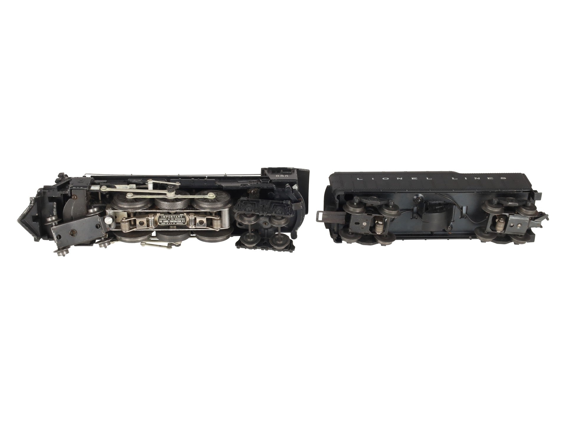 Lionel 685 Vintage O 4-6-4 Hudson Diecast Steam Locomotive VG