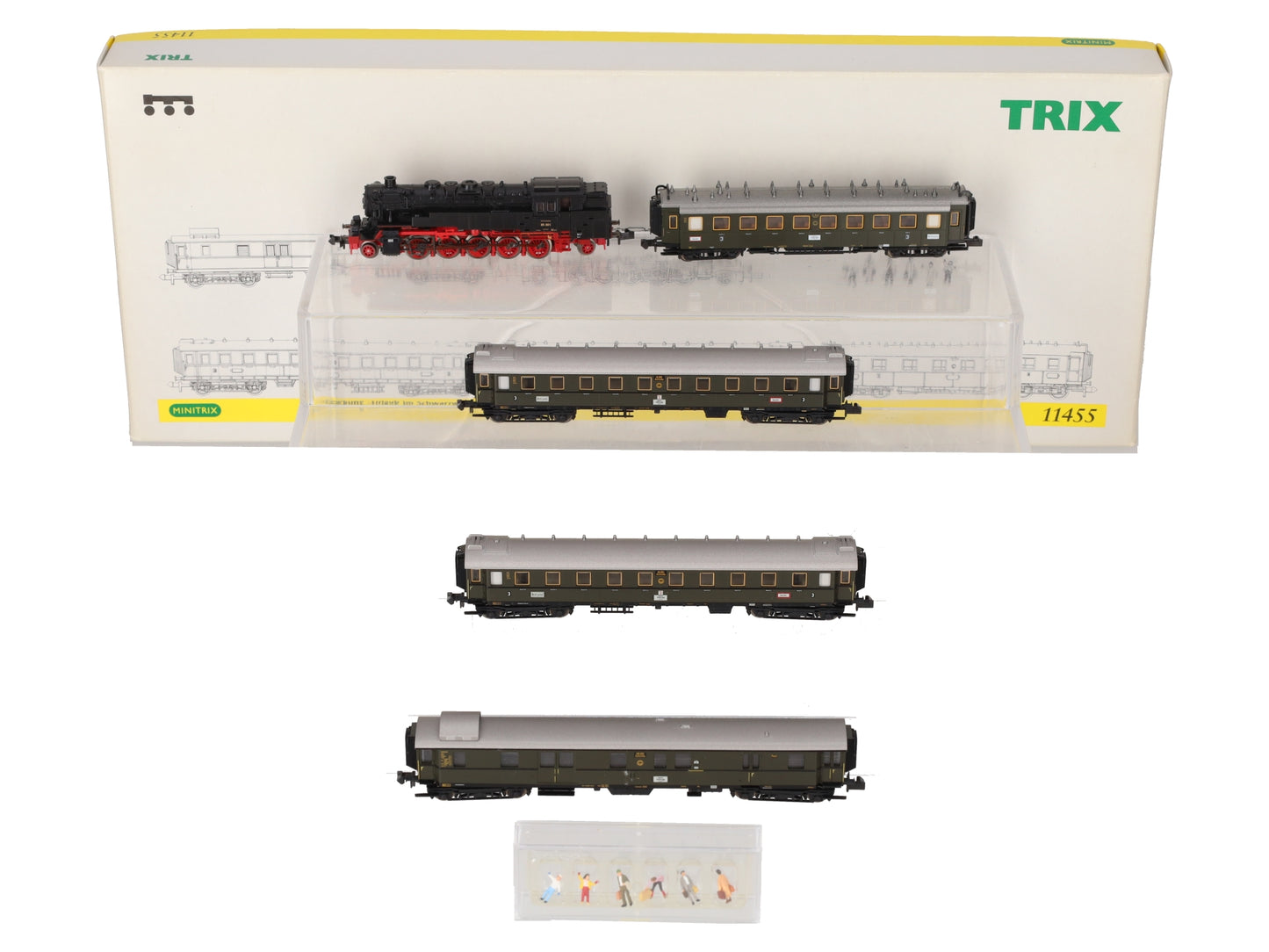 Trix 11455 N DR Vacation in the Black Forest Steam Locomotive Set #85001 [5] LN/Box
