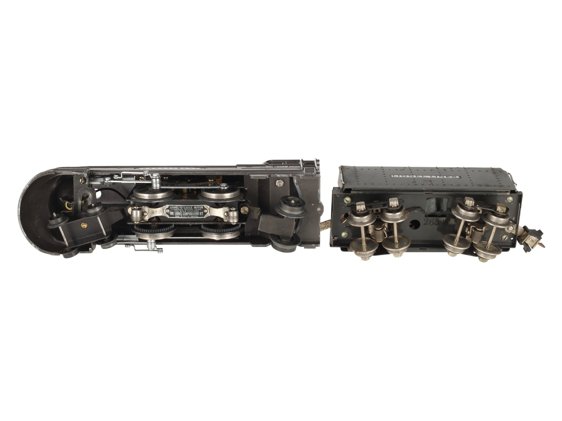 Lionel 238E Vintage O Pennsylvania Torpedo Streamlined Steam Locomotive & Tender VG