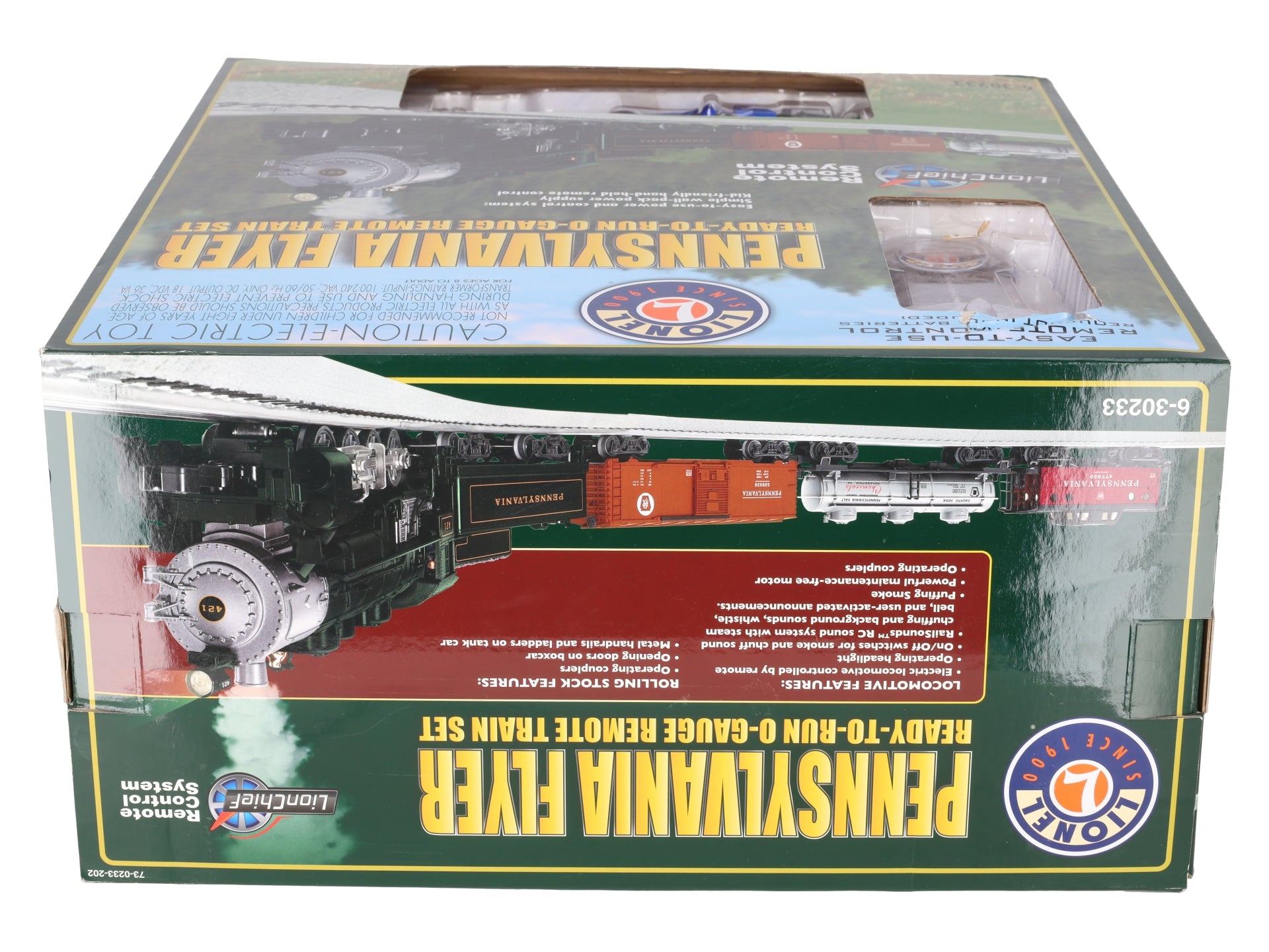 Lionel 6-30233 O Pennsylvania Flyer LionChief Steam Freight Train Set EX/Box