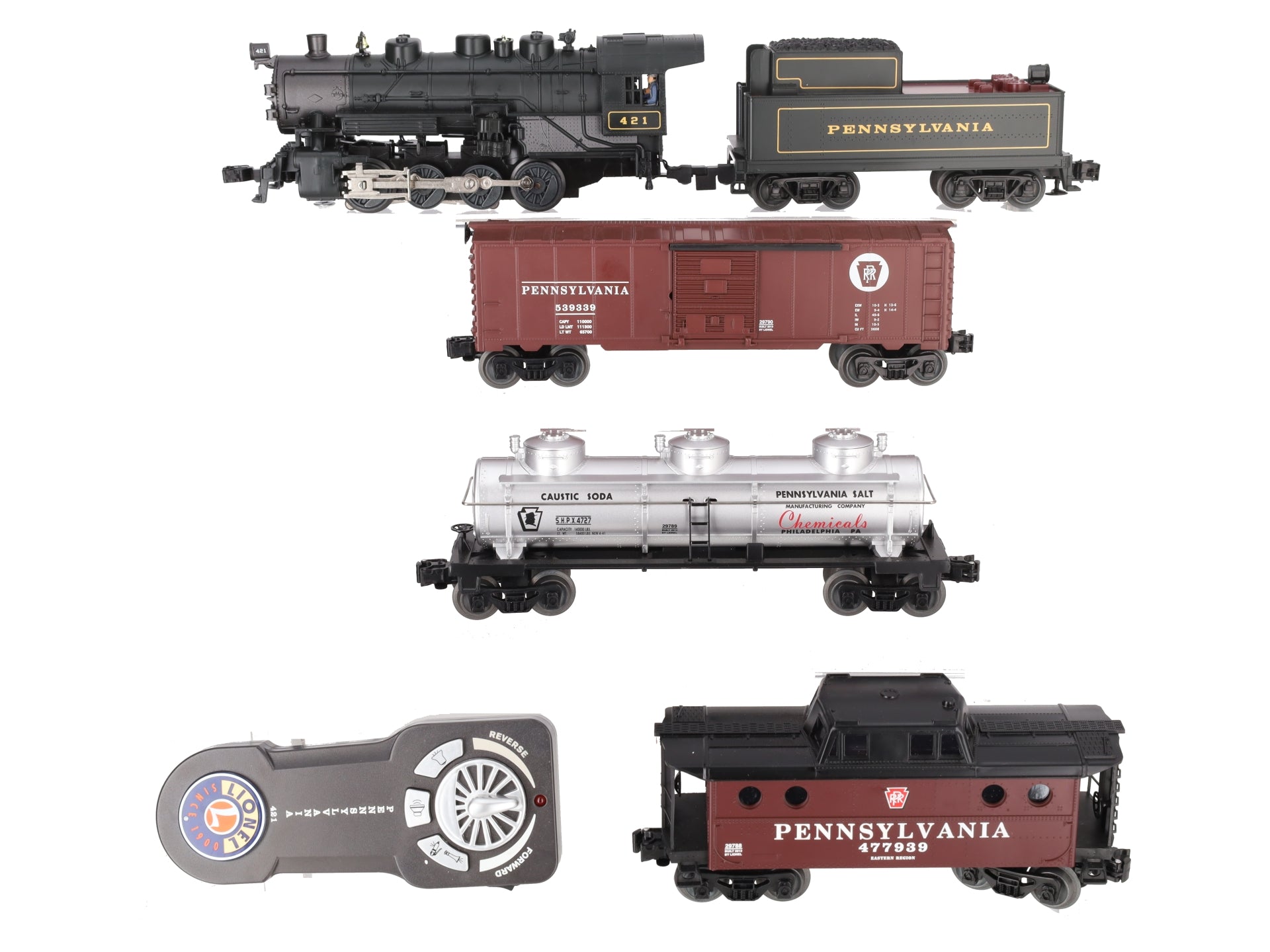 Lionel 6-30233 O Pennsylvania Flyer LionChief Steam Freight Train Set EX/Box
