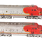 Lionel 2343 Vintage O Gauge Santa Fe F3 AA Diesel Locomotive Set VG