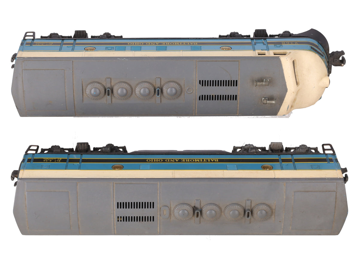 Lionel 2368 Vintage O Baltimore & Ohio F3 AB Diesel Locomotives VG
