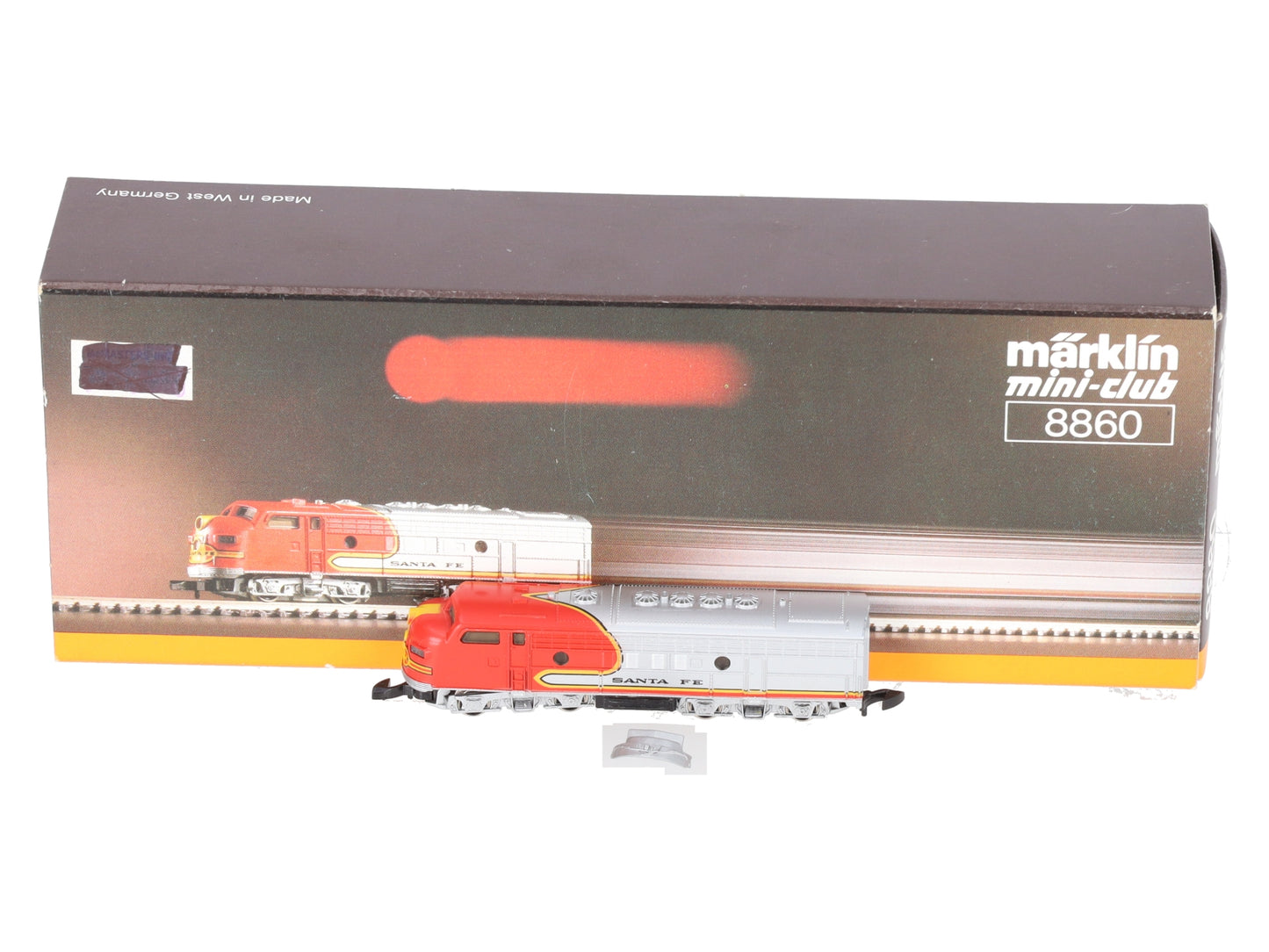 Marklin 8860 Z Scale Santa Fe EMD F7 A Powered Diesel Locomotive EX/Box
