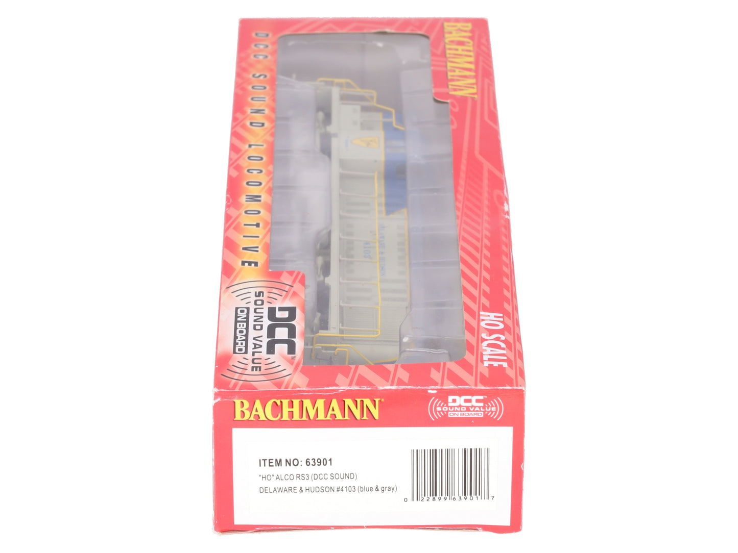 Bachmann 63901 HO Scale D&H RS-3 Diesel Locomotive #4103 w/ DCC & Sound EX/Box