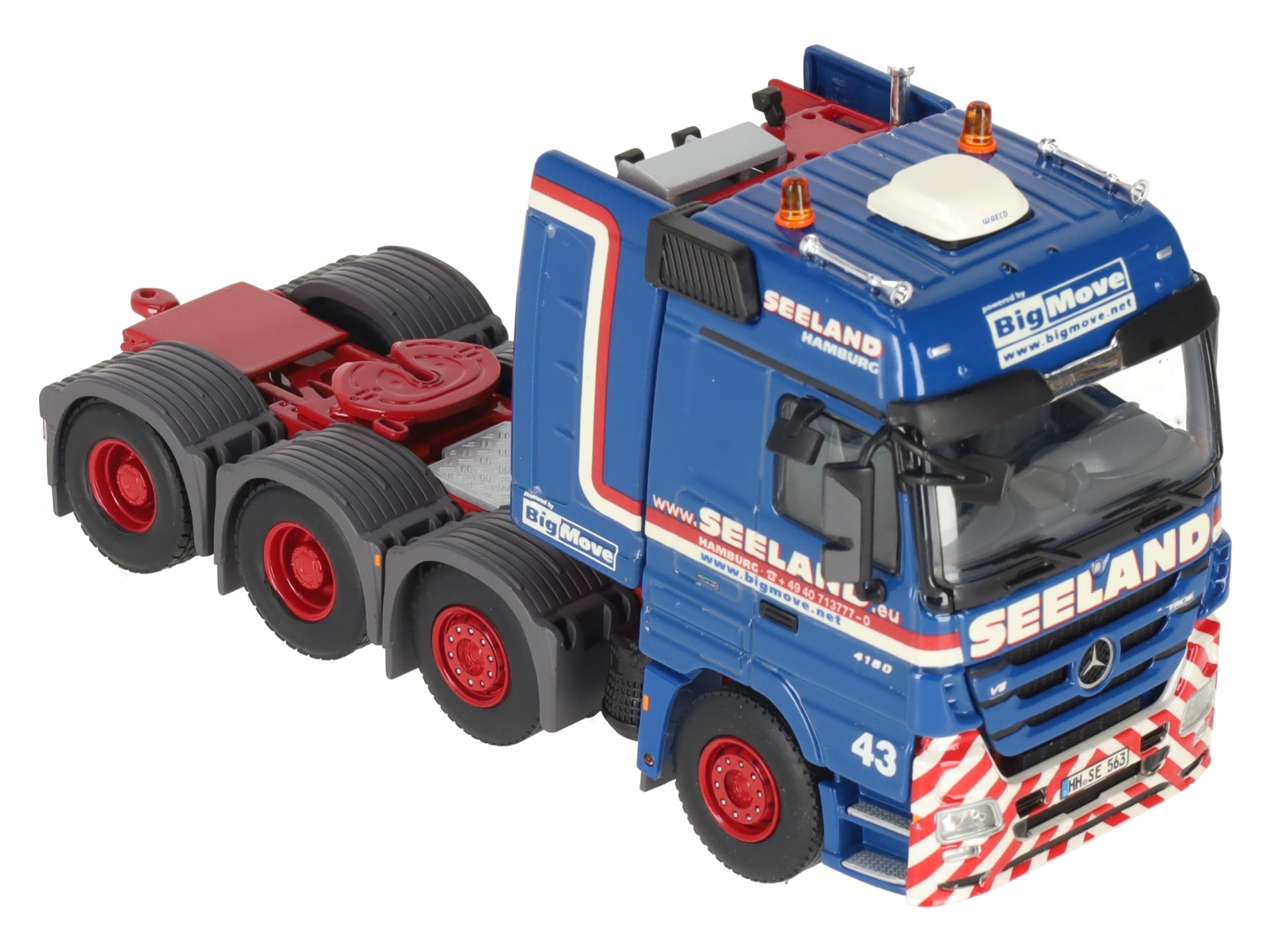 WSI 01-1710 1:50 Scale Seeland - Mercedes-Benz Actros MP3 8x4 Scheuerle Combi NIB