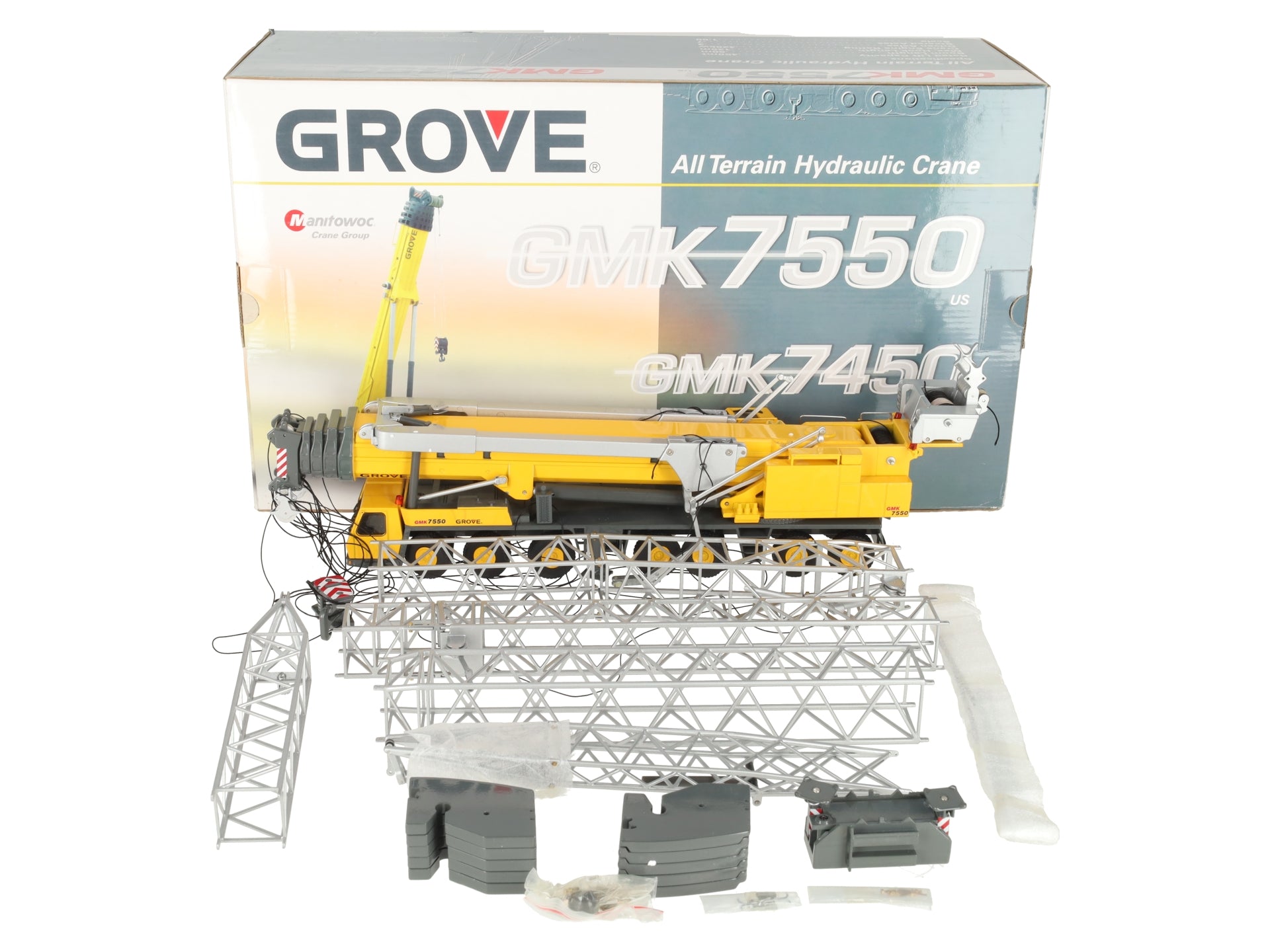 NZG GMK 7550/7450 1:50 Scale Grove All-Terrain Hydraulic Crane LN/Box