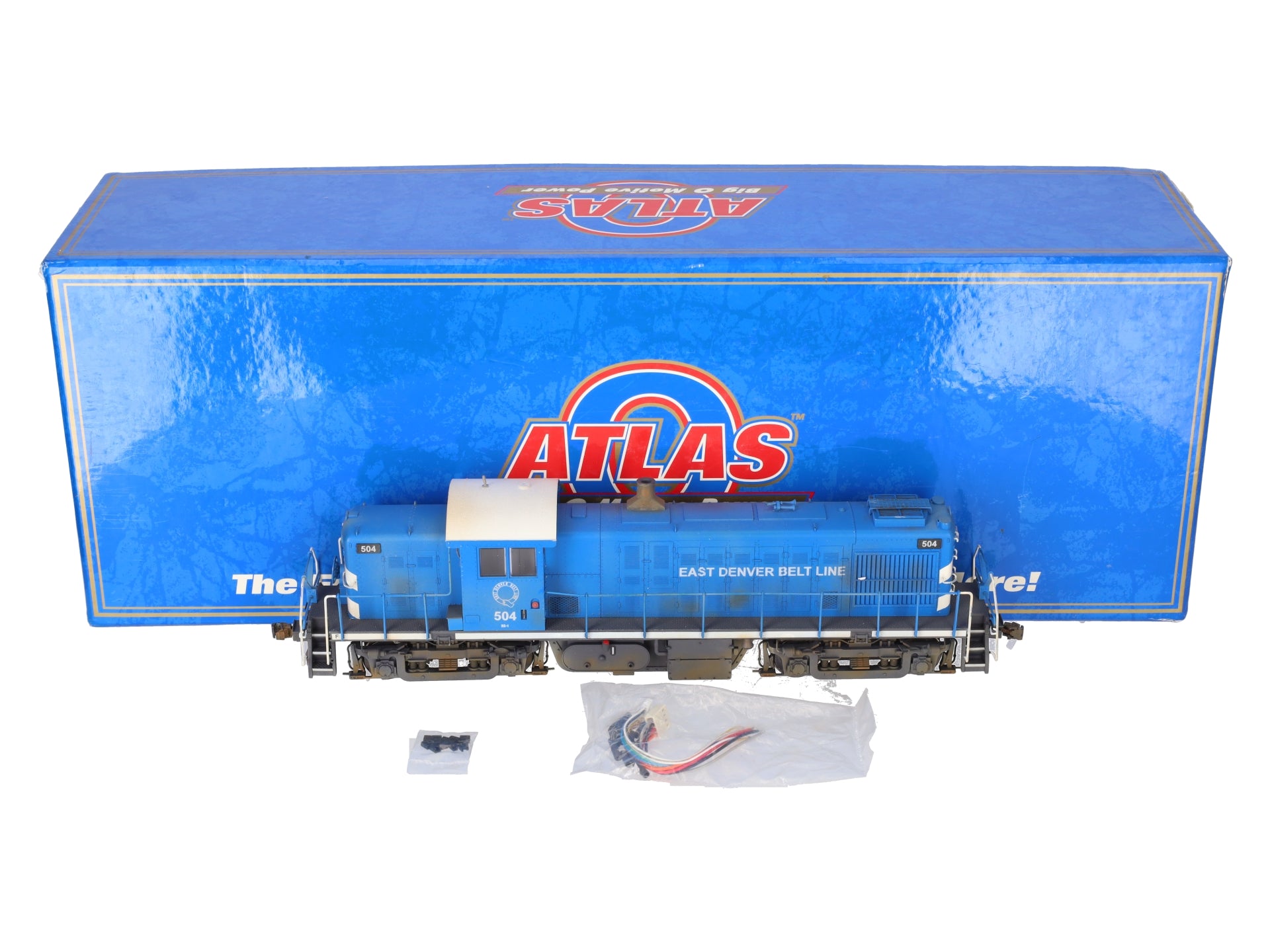 Atlas O Scale EDBL ALCO RS-1 Diesel Locomotive #504 (2-Rail) w/DCC (Custom) EX/Box