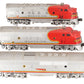Lionel 2343 Vintage O Santa Fe F3 ABA Diesel Locomotive Set VG