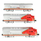 Lionel 6-11711 O Santa Fe F-3 ABA Diesel Locomotive Set #8100/8100/8102 with RS EX/Box