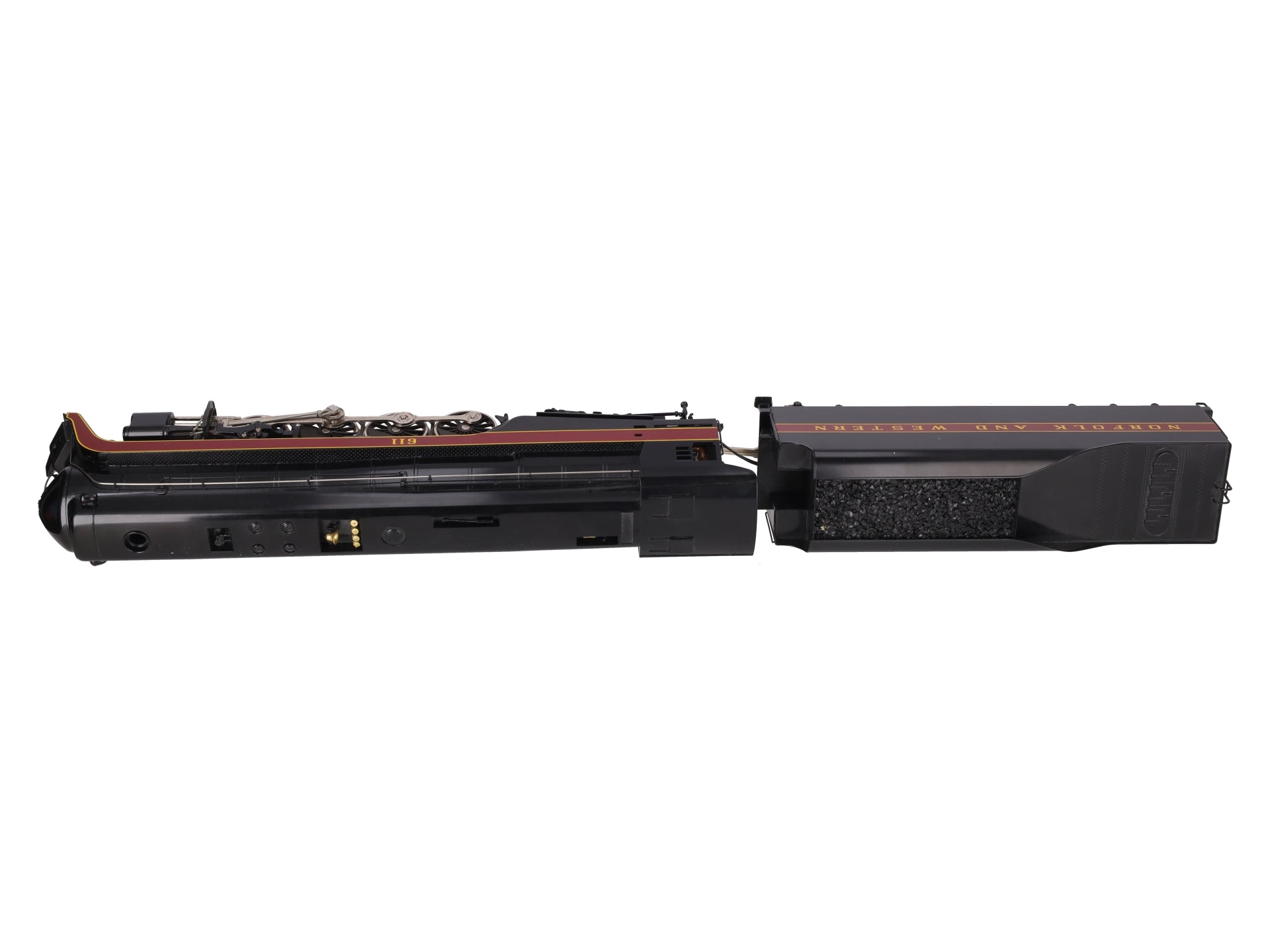 Williams 6601 O Brass Norfolk & Western 4-8-4 Steam Locomotive & Tender - 2 Rail EX/Box