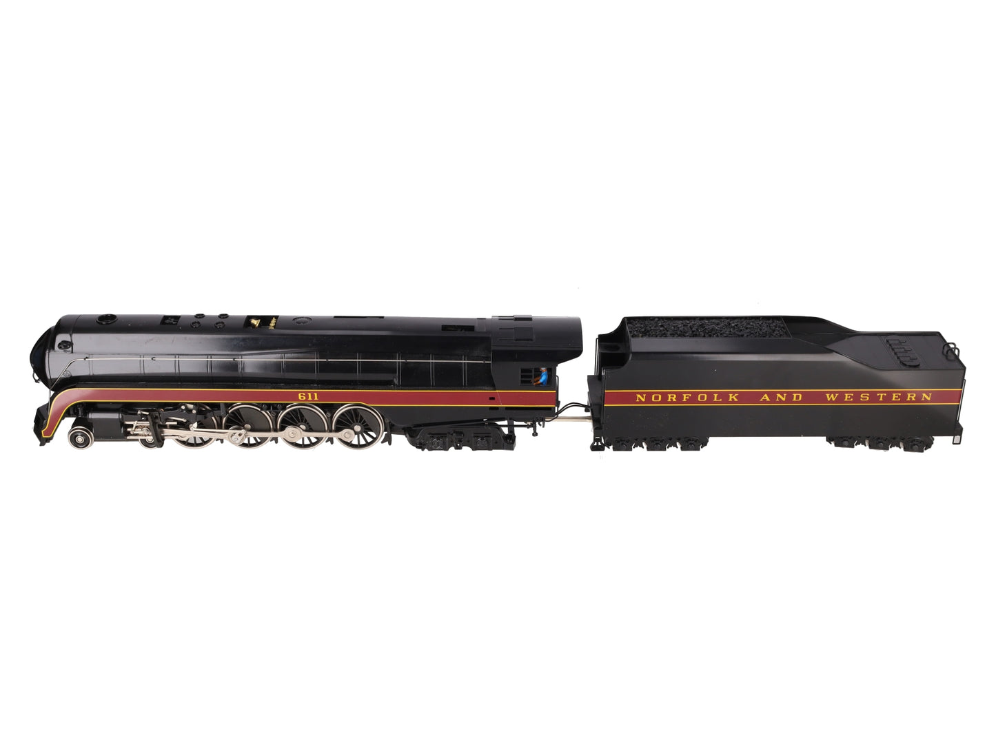 Williams 6601 O Brass Norfolk & Western 4-8-4 Steam Locomotive & Tender - 2 Rail EX/Box