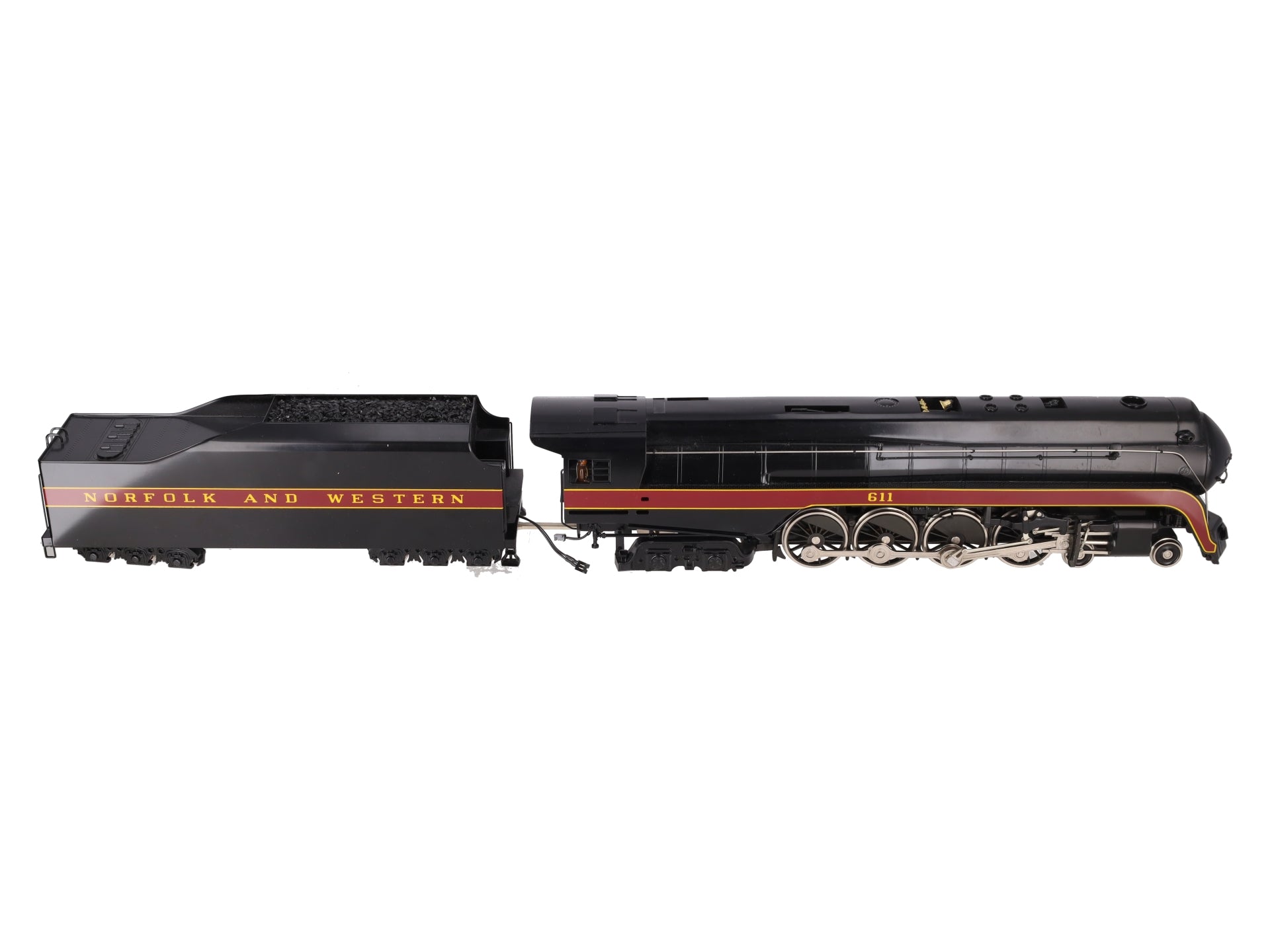 Williams 6601 O Brass Norfolk & Western 4-8-4 Steam Locomotive & Tender - 2 Rail EX/Box