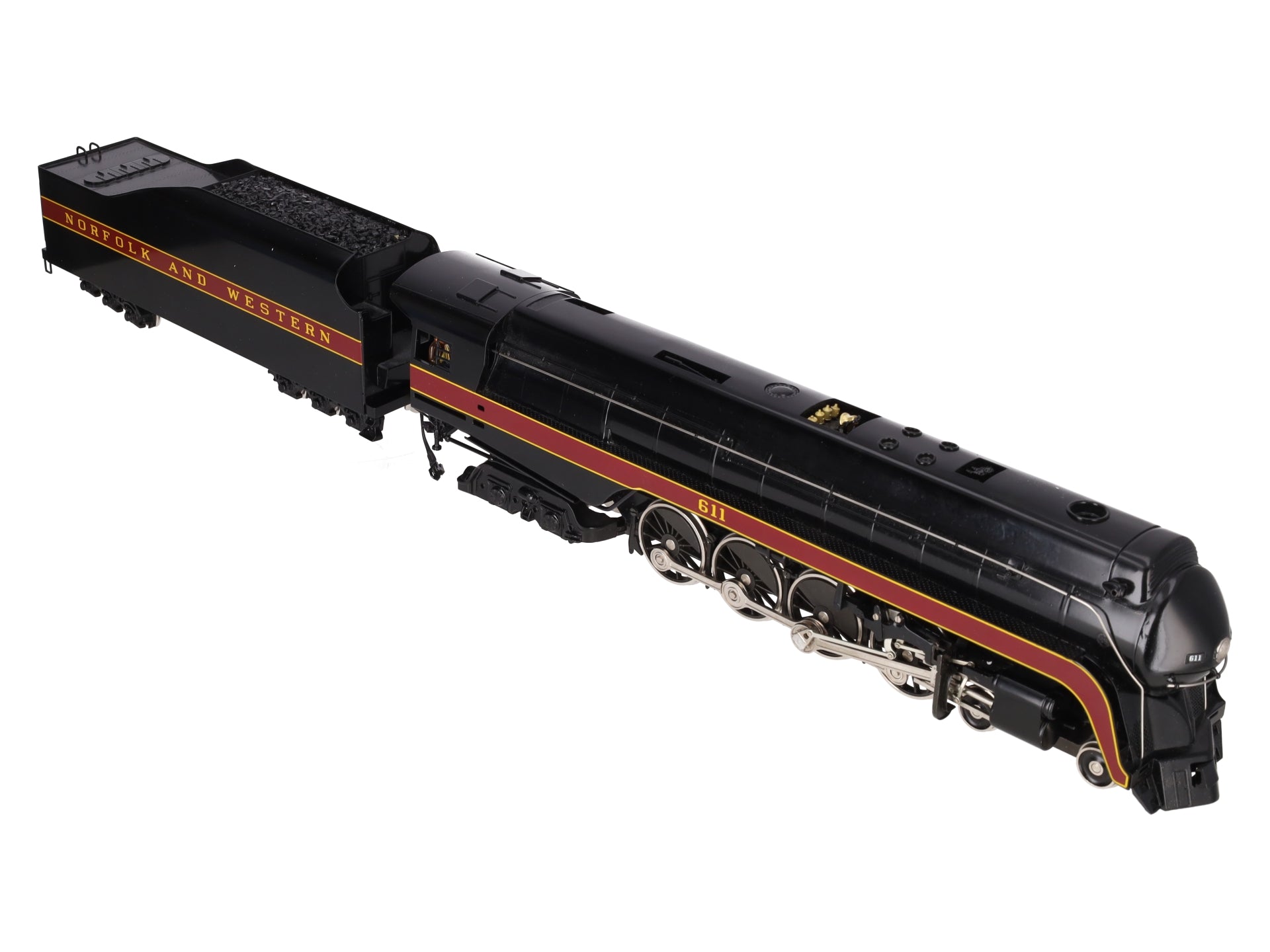 Williams 6601 O Brass Norfolk & Western 4-8-4 Steam Locomotive & Tender - 2 Rail EX/Box