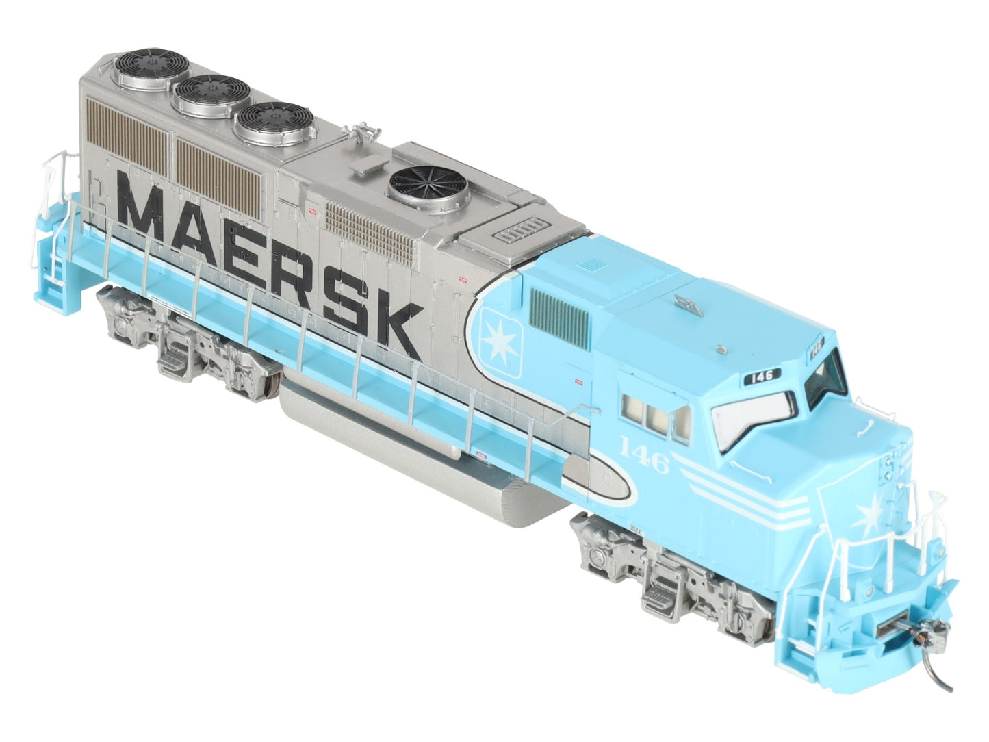 Athearn 91510 HO Scale Maersk GP60M Powered Diesel Locomotive #146 w/ DCC EX/Box