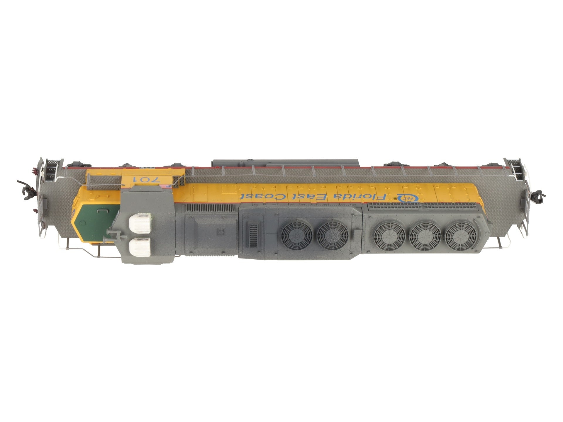 Broadway Limited 5008 HO Florida East Coast EMD SD40-2 Low Hood #701 w/ DCC EX/Box