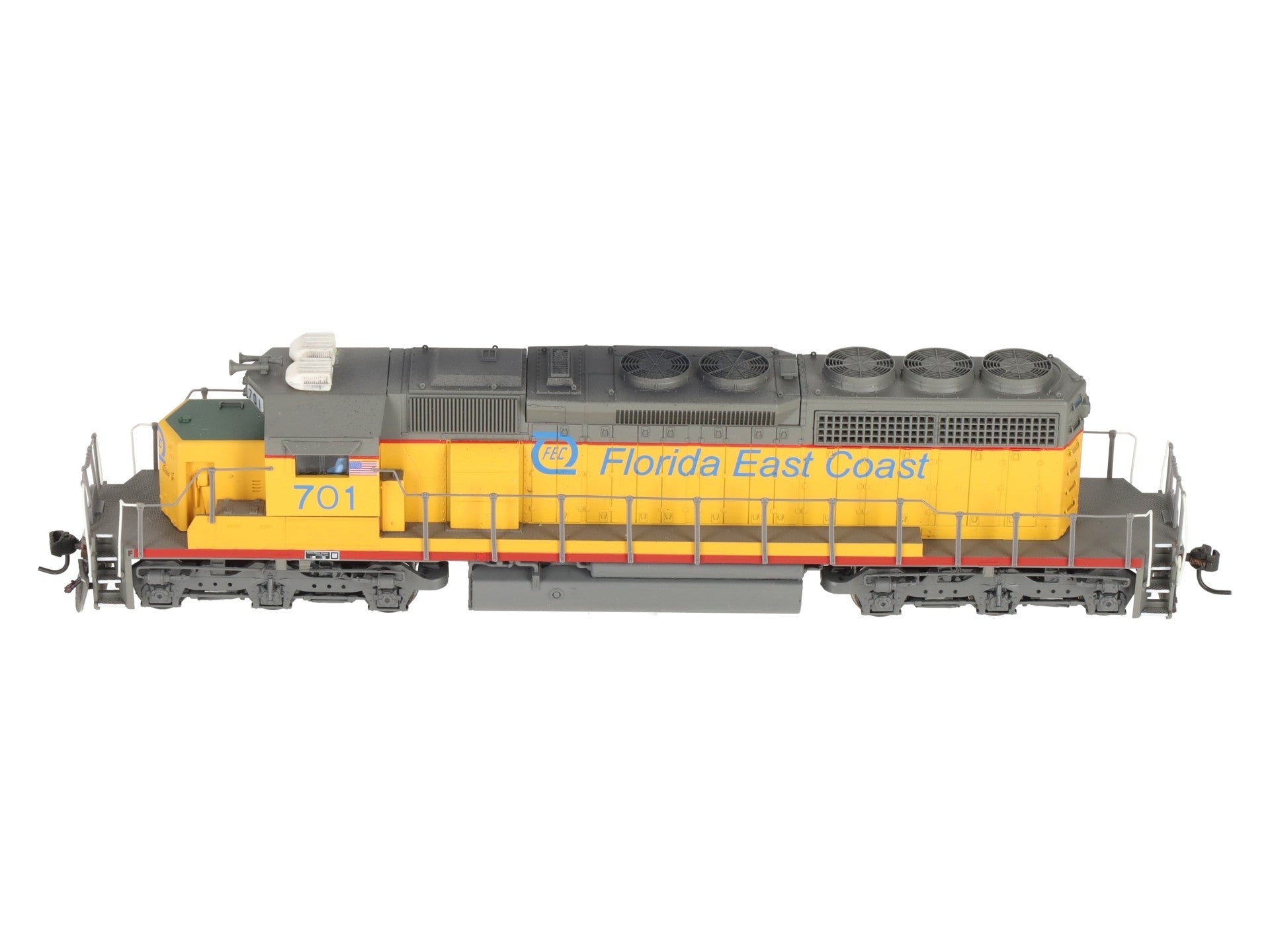 Broadway Limited 5008 HO Florida East Coast EMD SD40-2 Low Hood #701 w/ DCC EX/Box