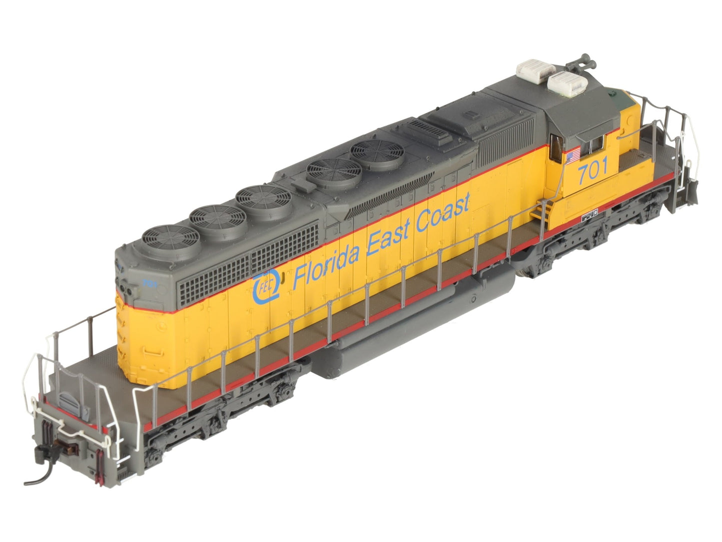 Broadway Limited 5008 HO Florida East Coast EMD SD40-2 Low Hood #701 w/ DCC EX/Box