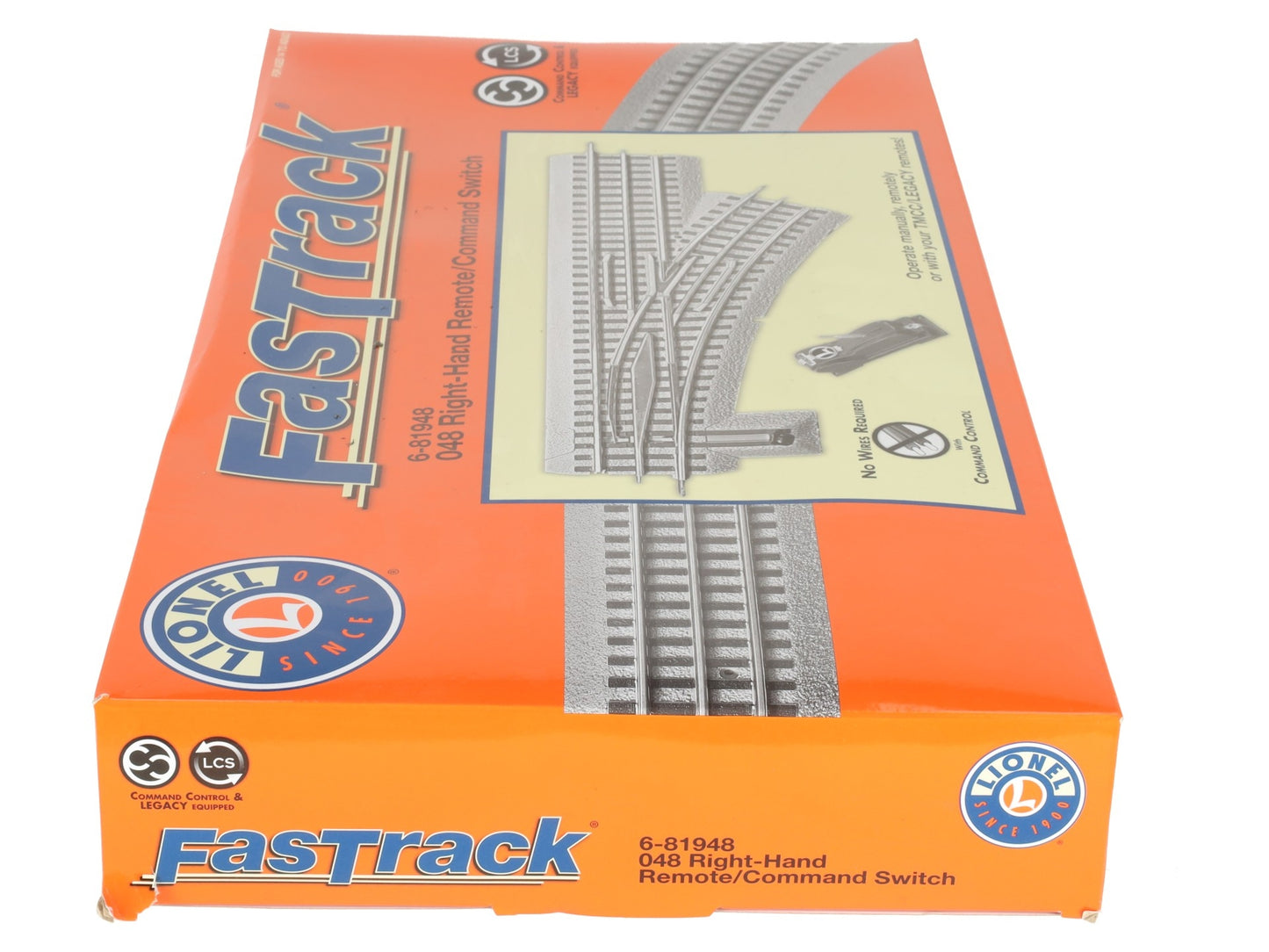 Lionel 6-81948 O Gauge O48 FasTrack Remote Right Hand Switch Turnout EX/Box