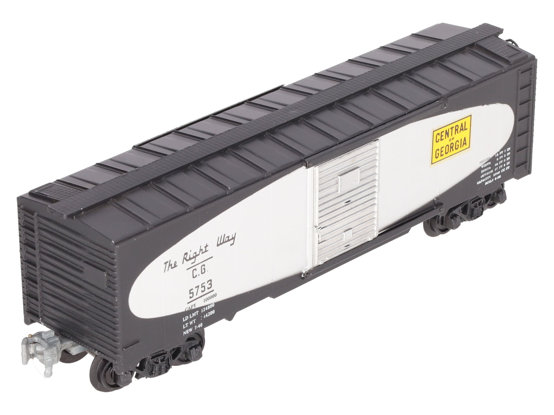 KMT C-9009 O Gauge Central of Georgia Merchandiser Car #5753 VG/Box