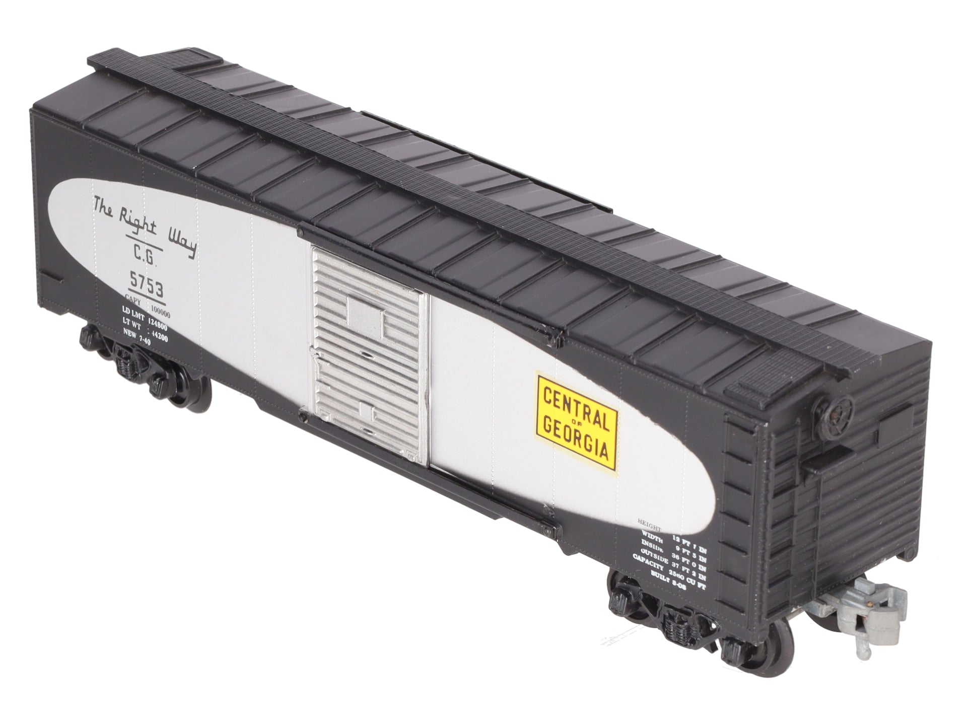 KMT C-9009 O Gauge Central of Georgia Merchandiser Car #5753 VG/Box