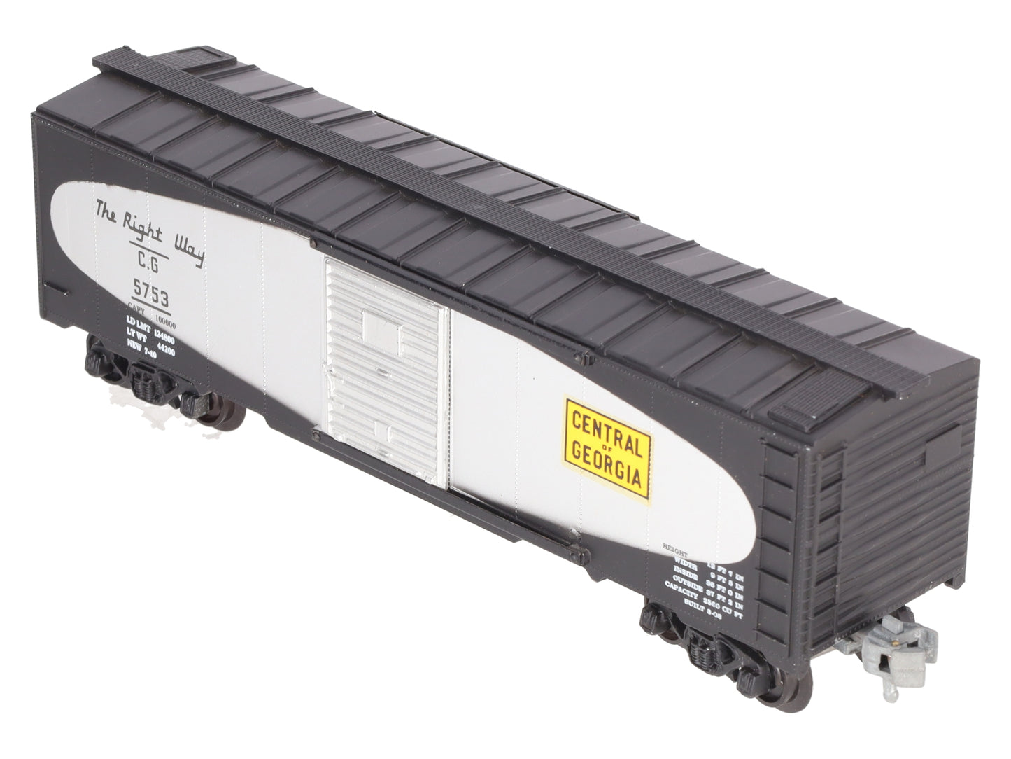 KMT C-9009 O Gauge Central of Georgia Merchandiser Car #5753 VG/Box