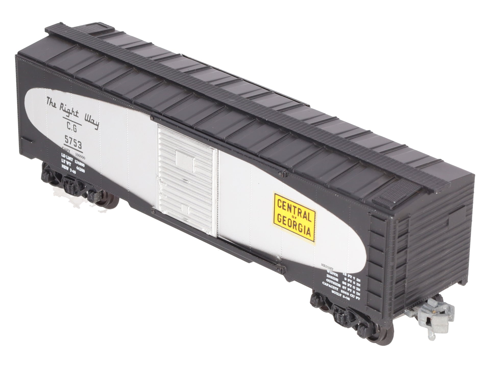 KMT C-9009 O Gauge Central of Georgia Merchandiser Car #5753 VG/Box