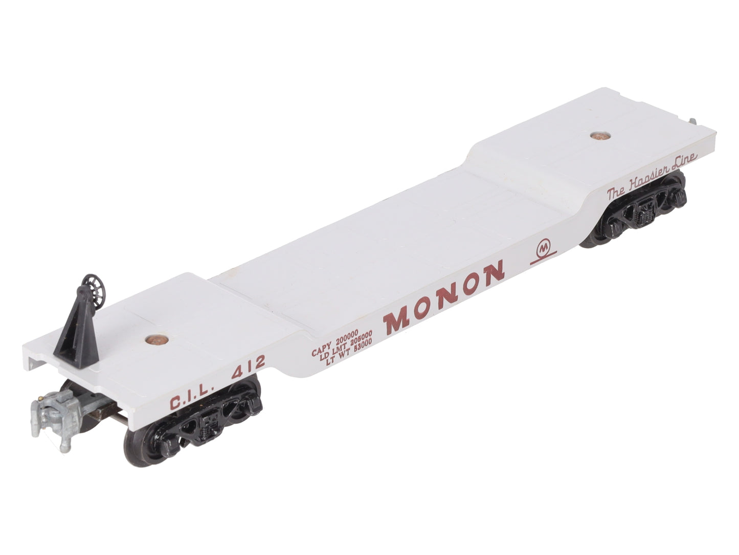 KMT C-7351 O Gauge C.I.L. Monon Flatcar #412 VG/Box