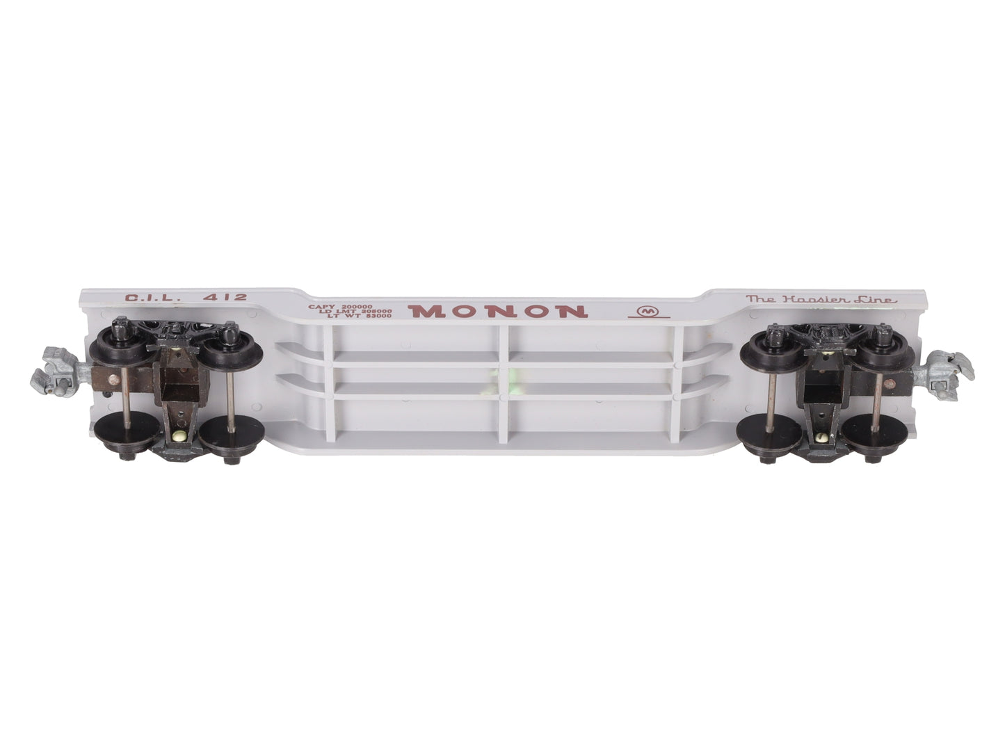KMT C-7351 O Gauge C.I.L. Monon Flatcar #412 VG/Box