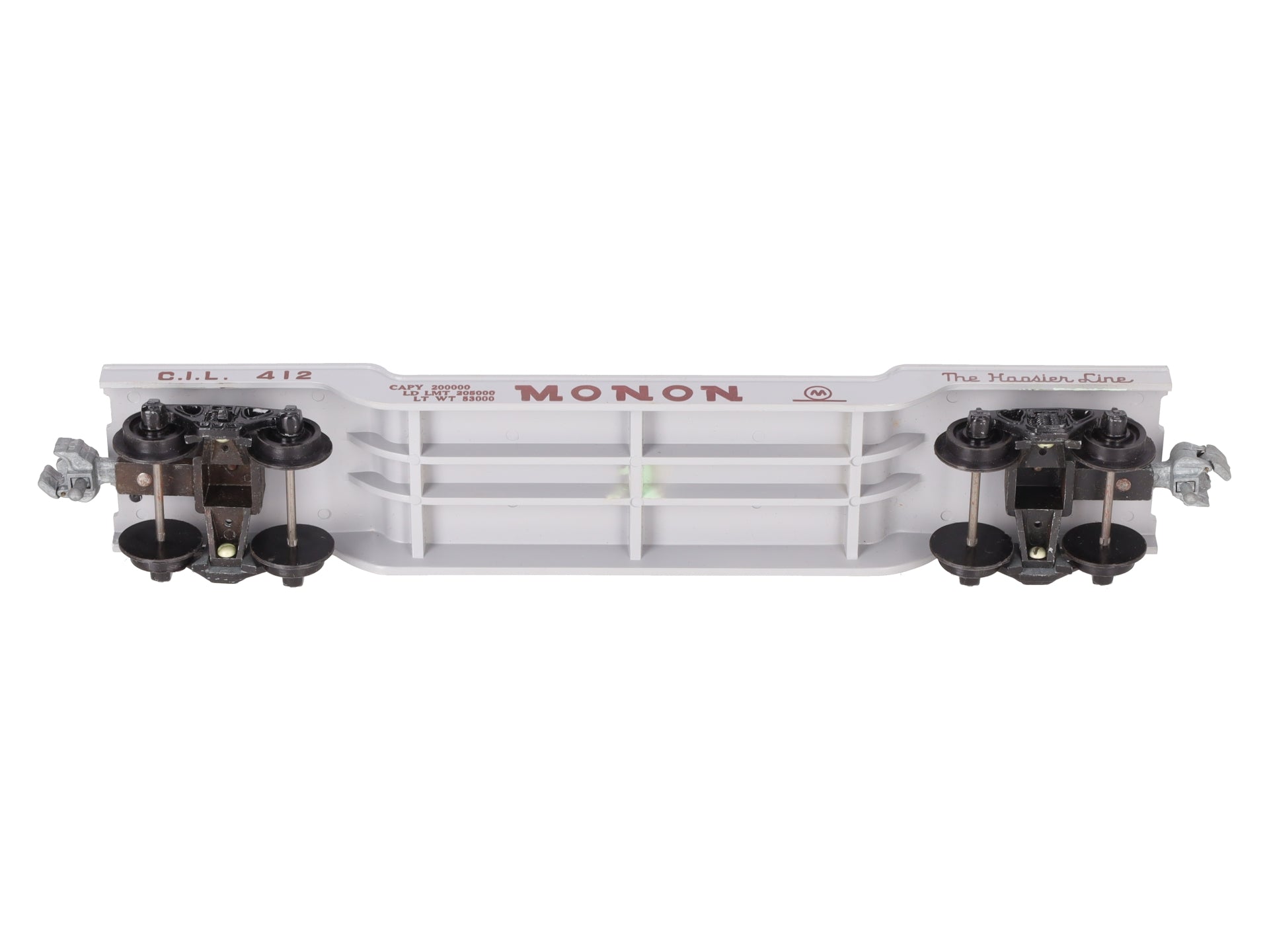 KMT C-7351 O Gauge C.I.L. Monon Flatcar #412 VG/Box