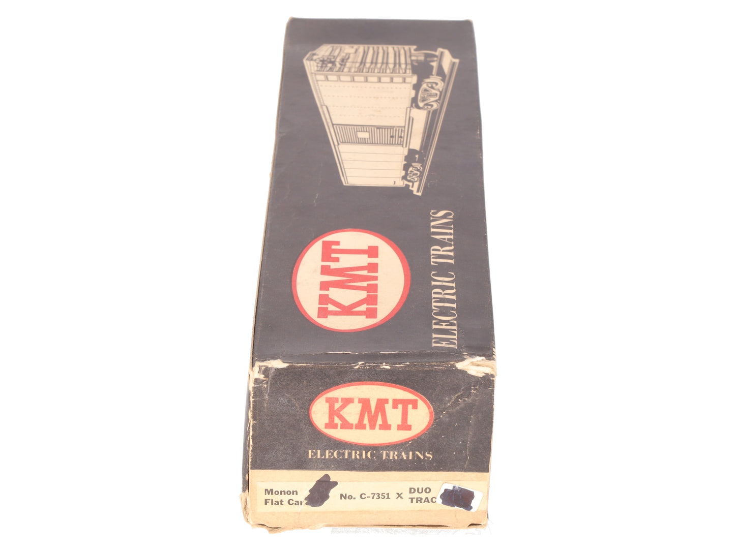 KMT C-7351 O Gauge C.I.L. Monon Flatcar #412 VG/Box
