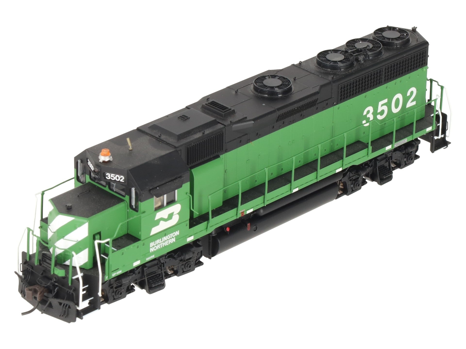 Atlas 9704 HO Scale Burlington Northern GP-40 Diesel Locomotive #3502 w/DCC EX/Box