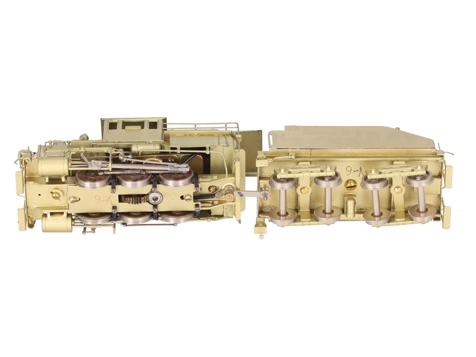 Gem Models KT-105 BRASS HO Scale Reading B8a 0-6-0 Camelback Steam Loco/Tender EX/Box