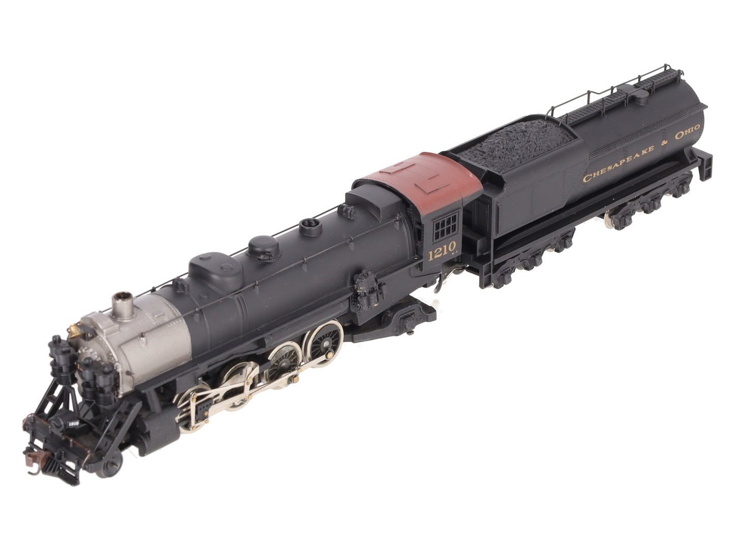 Mantua 348-023 HO Scale C&O 2-8-2 Mikado Steam Locomotive & Tender #1210 VG/Box