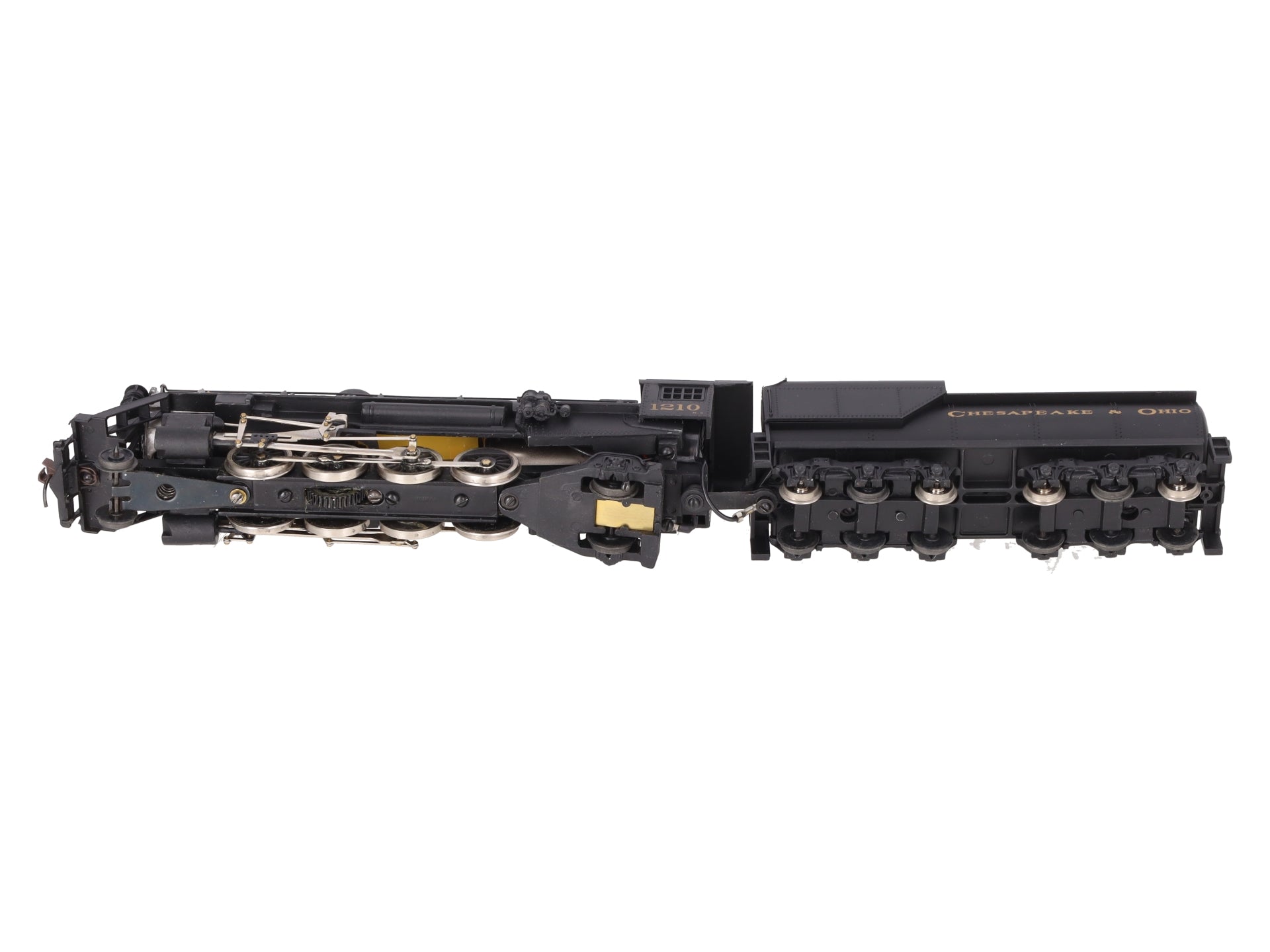 Mantua 348-023 HO Scale C&O 2-8-2 Mikado Steam Locomotive & Tender #1210 VG/Box