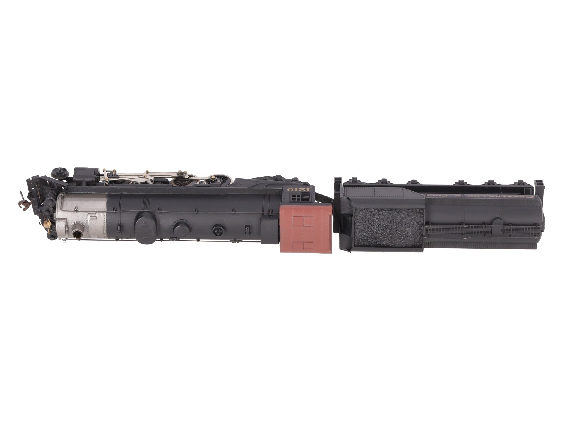 Mantua 348-023 HO Scale C&O 2-8-2 Mikado Steam Locomotive & Tender #1210 VG/Box