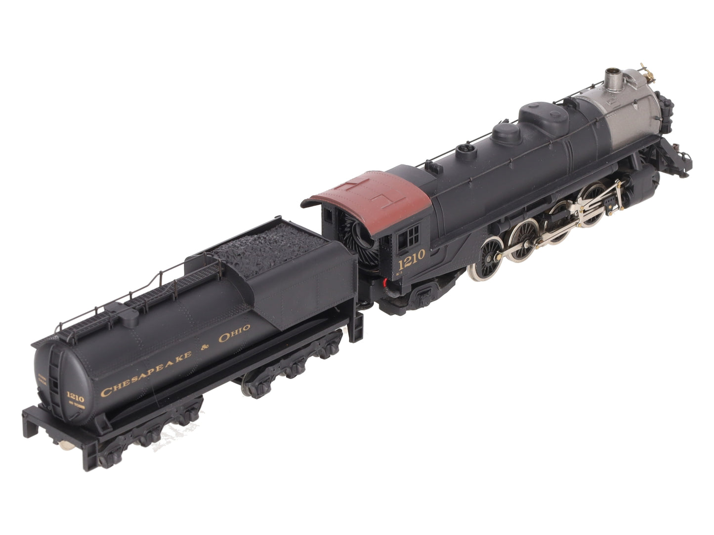 Mantua 348-023 HO Scale C&O 2-8-2 Mikado Steam Locomotive & Tender #1210 VG/Box