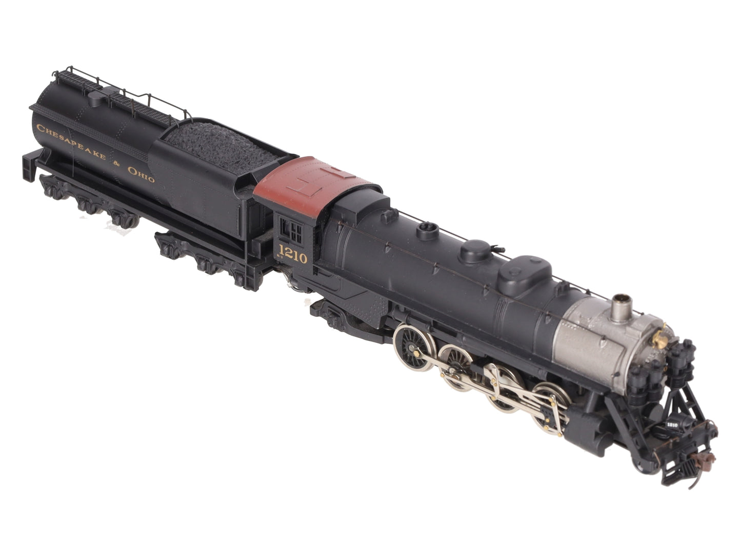 Mantua 348-023 HO Scale C&O 2-8-2 Mikado Steam Locomotive & Tender #1210 VG/Box
