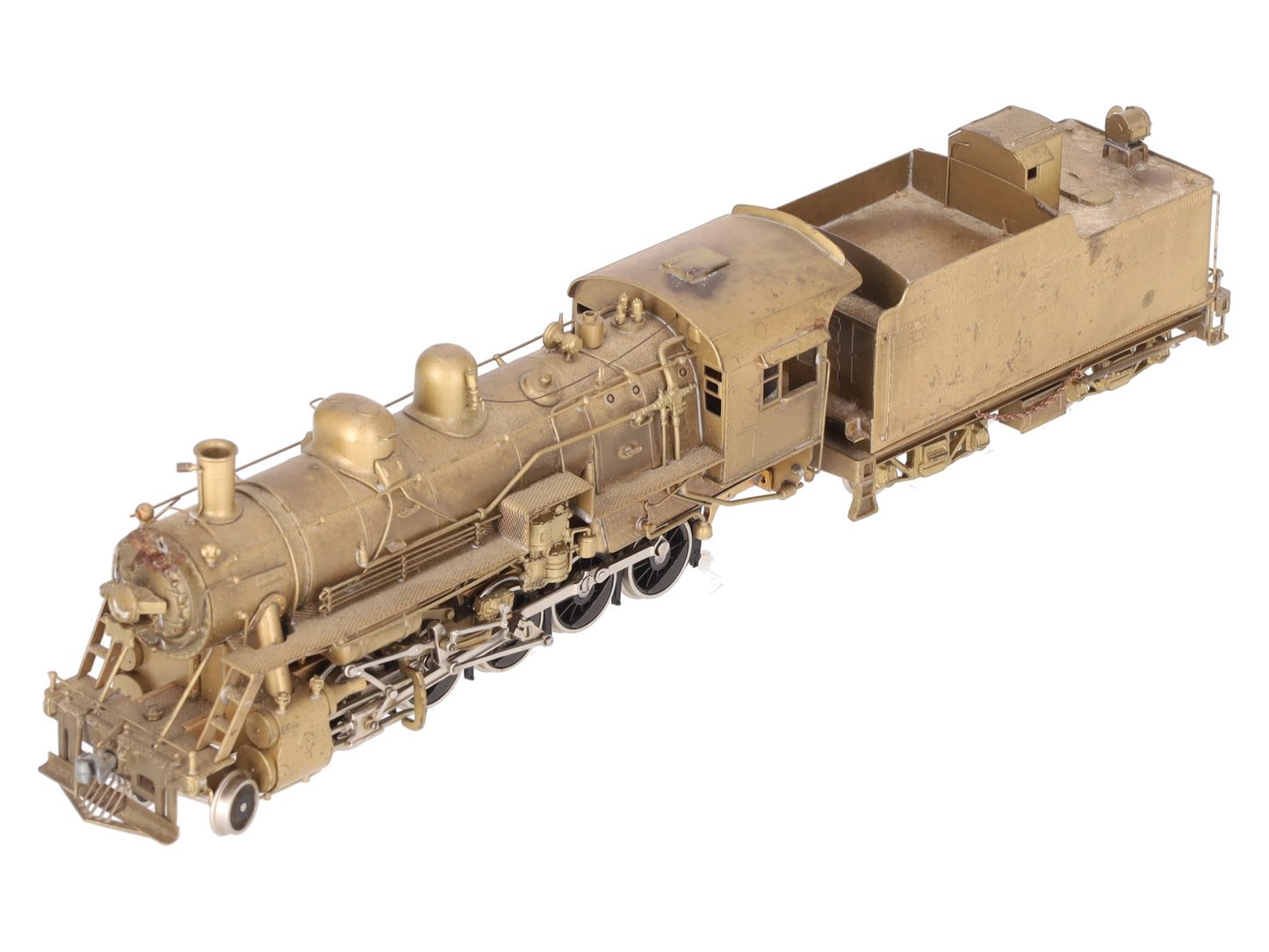 United Models/PFM HO BRASS Frisco 2-10-0 Russian Steam Locomotive & Tender VG/Box