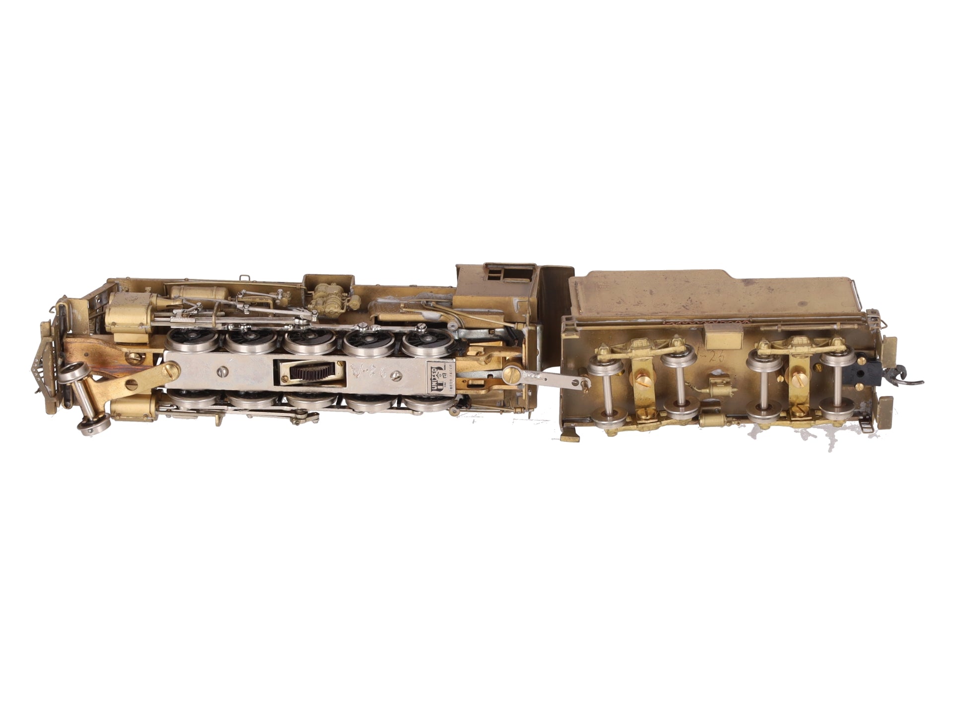 United Models/PFM HO BRASS Frisco 2-10-0 Russian Steam Locomotive & Tender VG/Box