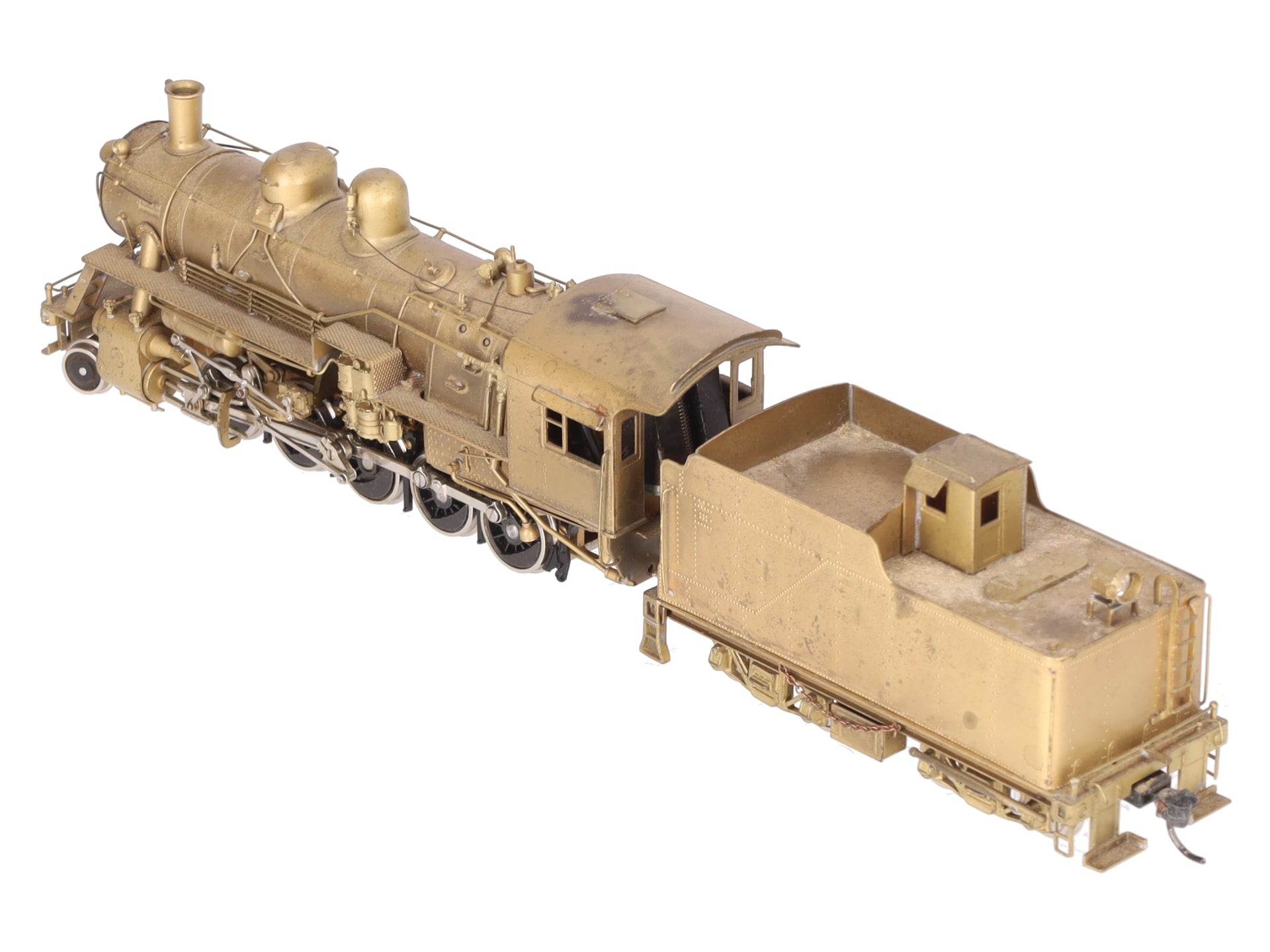 United Models/PFM HO BRASS Frisco 2-10-0 Russian Steam Locomotive & Tender VG/Box