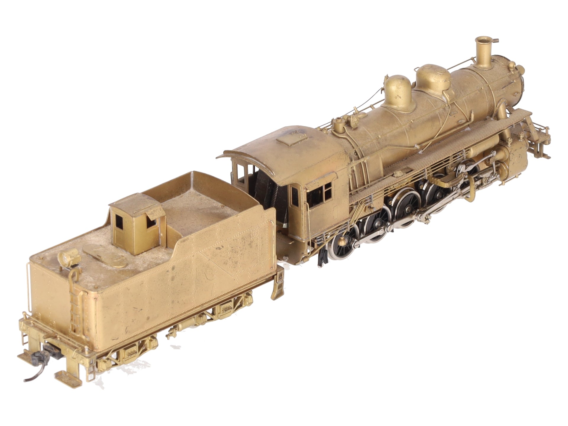 United Models/PFM HO BRASS Frisco 2-10-0 Russian Steam Locomotive & Tender VG/Box