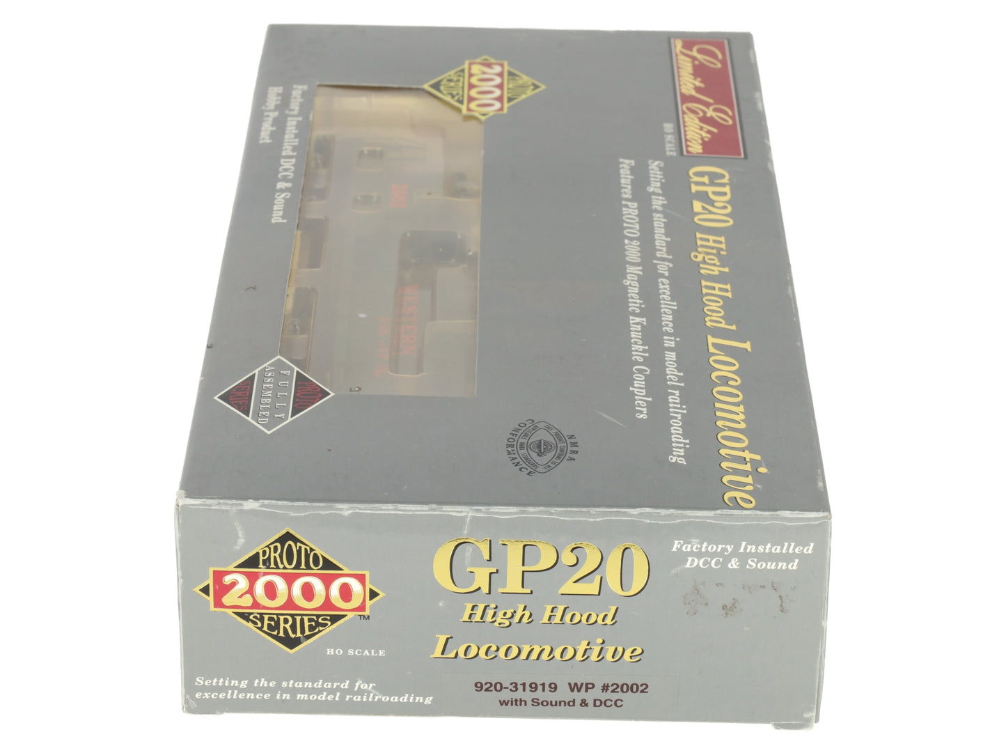 Proto 2000 920-31919 HO WP EMD GP20 High Hood #2002 w/DCC, Sound Diesel Loco EX/Box