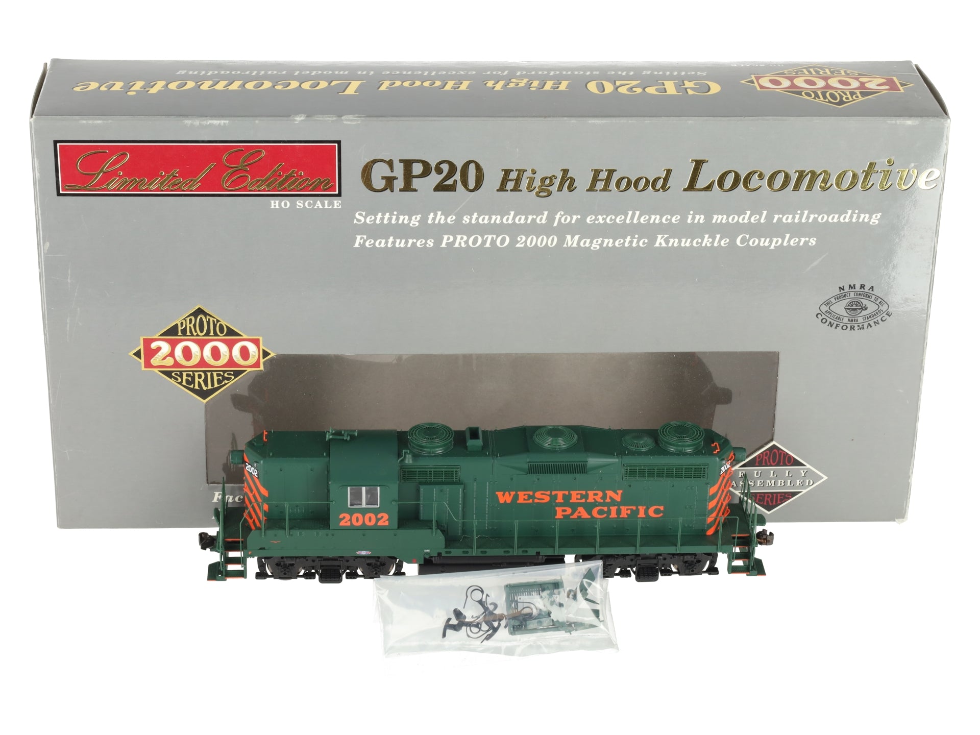 Proto 2000 920-31919 HO WP EMD GP20 High Hood #2002 w/DCC, Sound Diesel Loco EX/Box