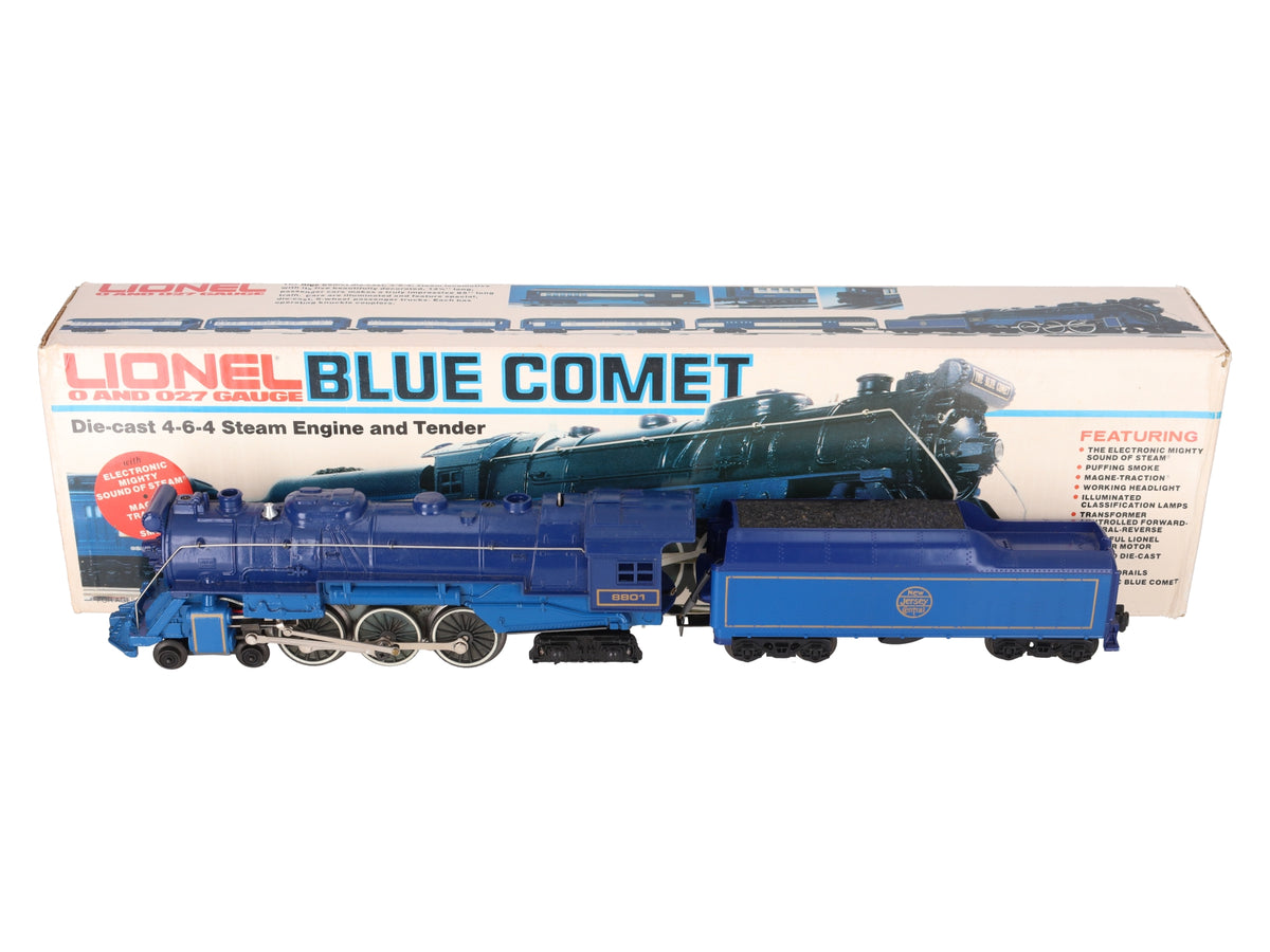Lionel 6-8801 O Gauge Blue Comet 4-6-4 Steam Locomotive & Tender #8801 EX/Box