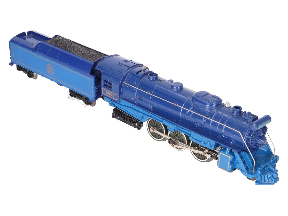 Lionel 6-8801 O Gauge Blue Comet 4-6-4 Steam Locomotive & Tender #8801 EX/Box