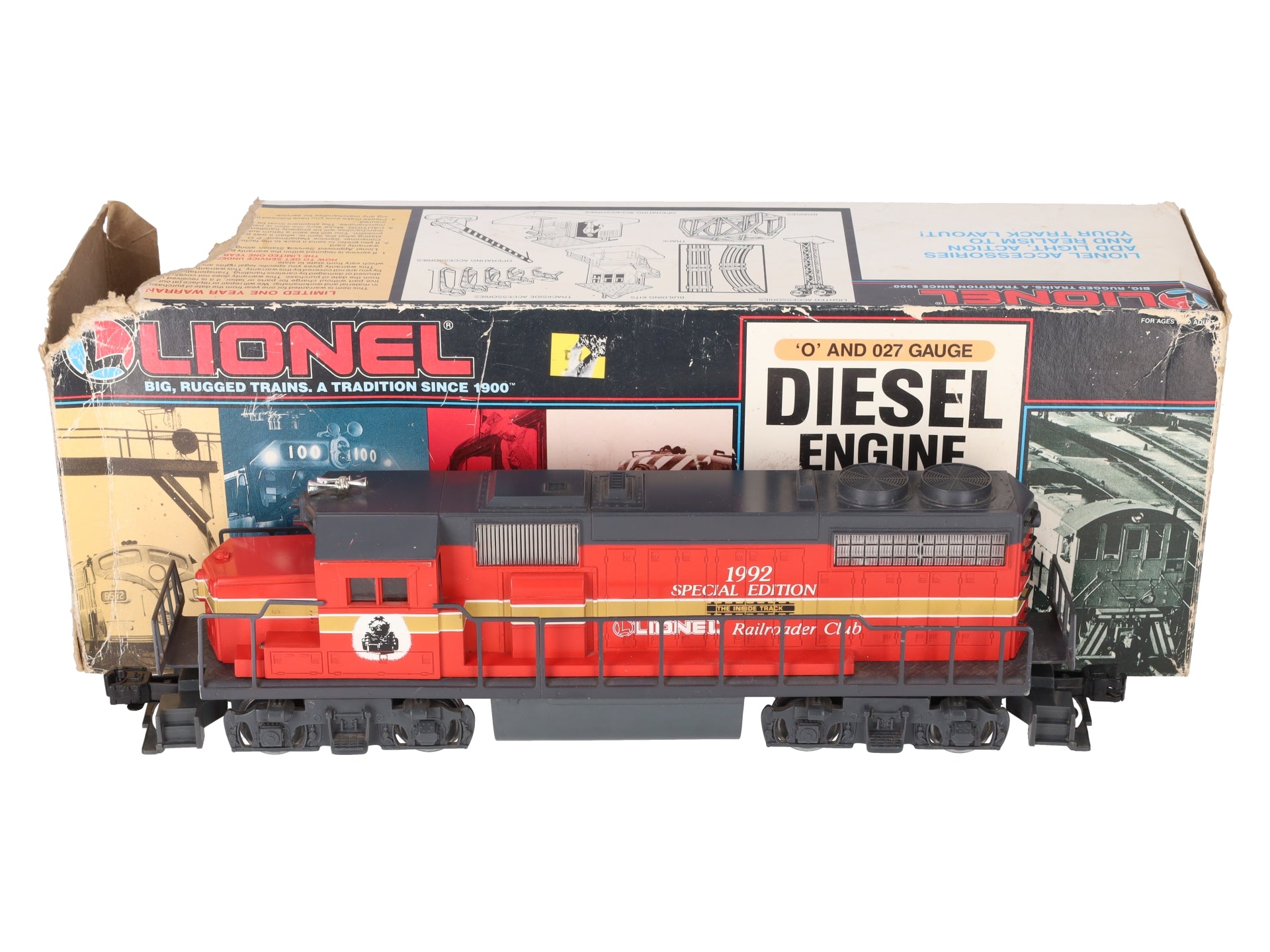 Lionel 6-18818 O Lionel Railroader Club GP-38 Diesel Locomotive w/Horn EX/Box